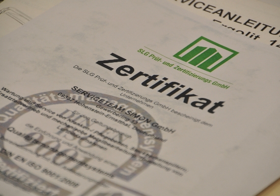 Zertifiziert nach DIN EN ISO9001-2015